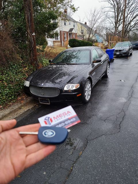 Replacement key for a Maserati Quattroporte